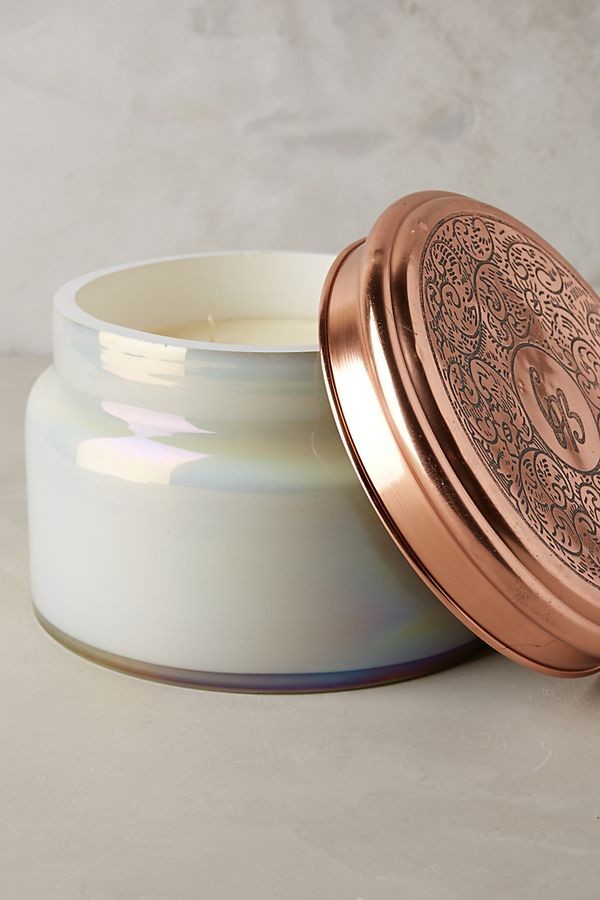 Capri Blue Colossal Mercury Glass Candle | Anthropologie (US)