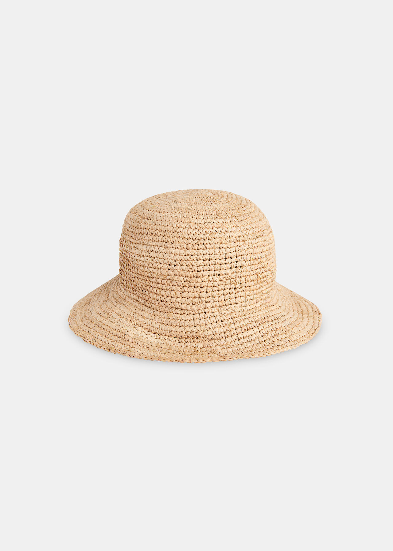 Neutral Straw Bucket Hat | WHISTLES | Whistles UK | | Whistles