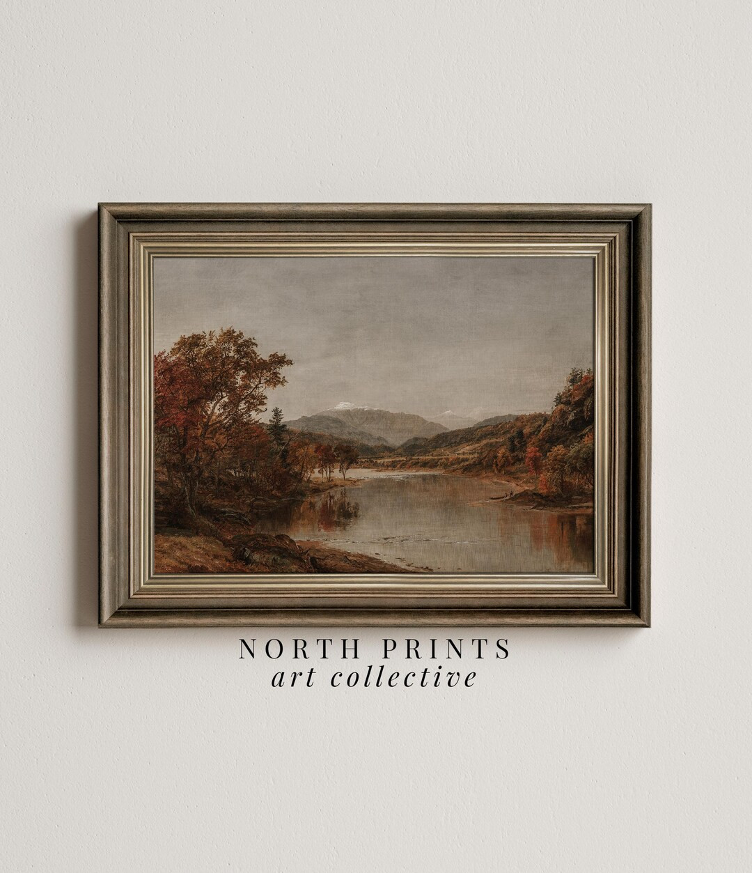 Autumn Landscape Oil Painting Vintage Rustic Country Decor Digital Art PRINTABLE North Prints 4-2... | Etsy (US)