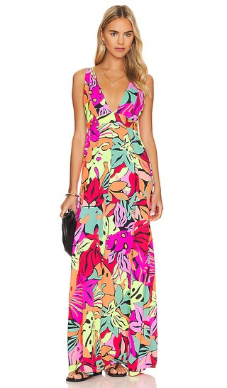 Glaring Maxi Dress in Rainforest | Revolve Clothing (Global)