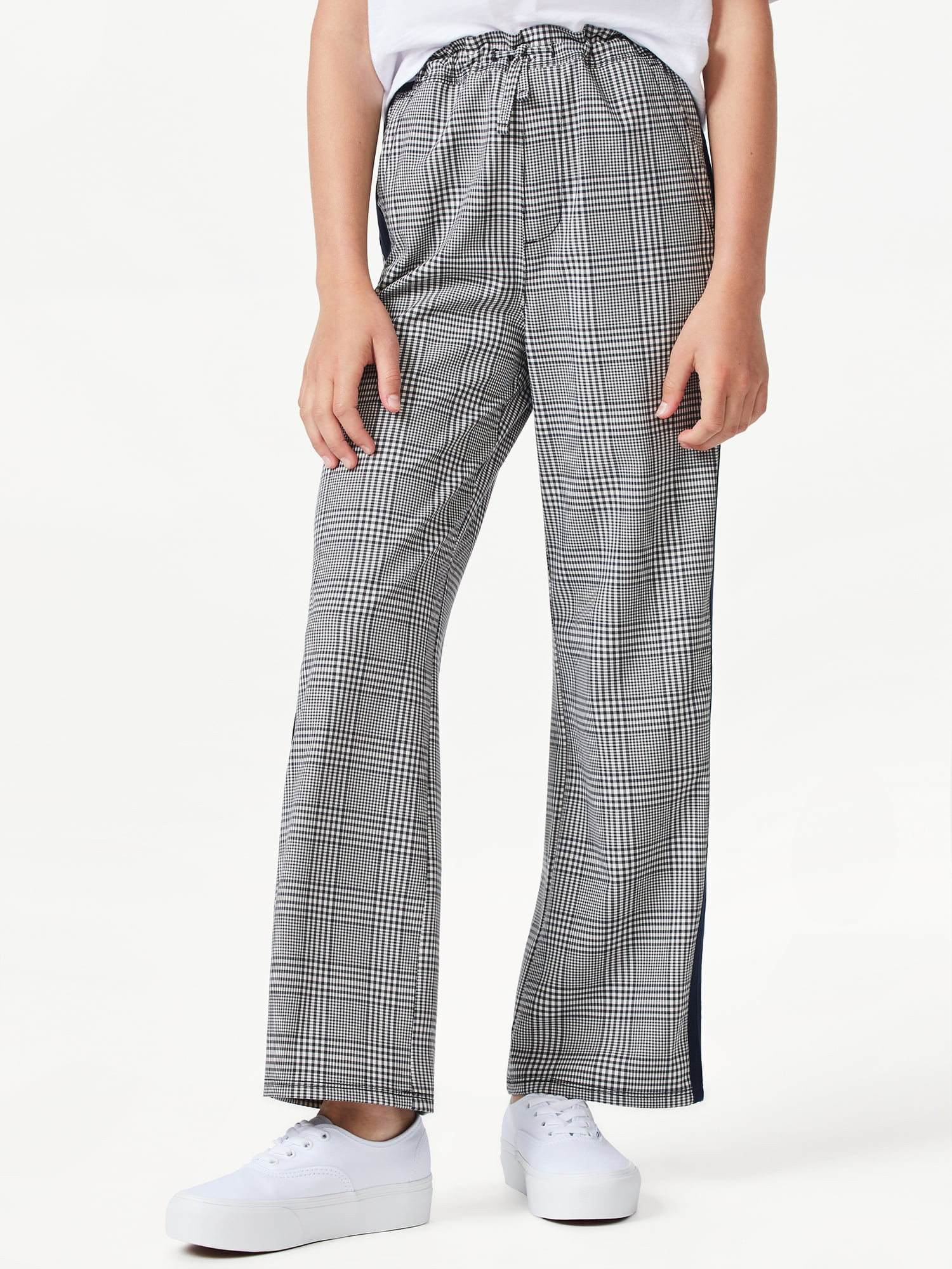 Free Assembly Girls Wide Leg Varsity Pants, Sizes 4-18 - Walmart.com | Walmart (US)