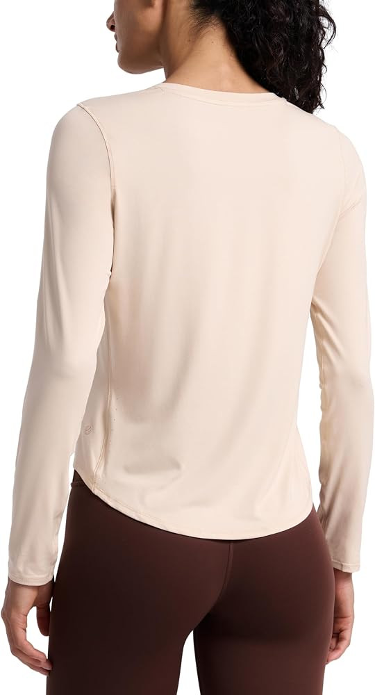 CRZ YOGA Lightweight Workout Long Sleeve Shirts for Women - Gym Running Fall Athletic Training T-... | Amazon (US)