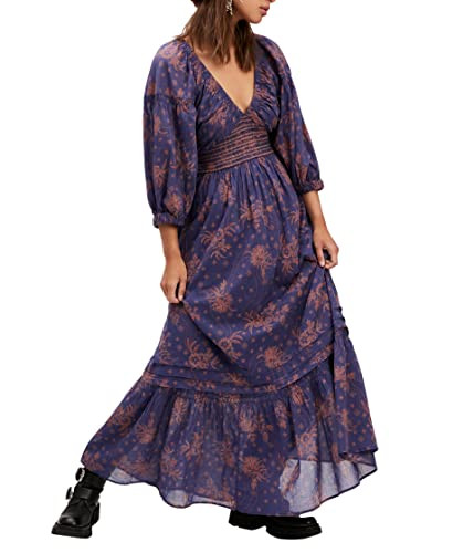 Free People Golden Hour Maxi Navy Combo MD (Women's 8-10) | Amazon (US)