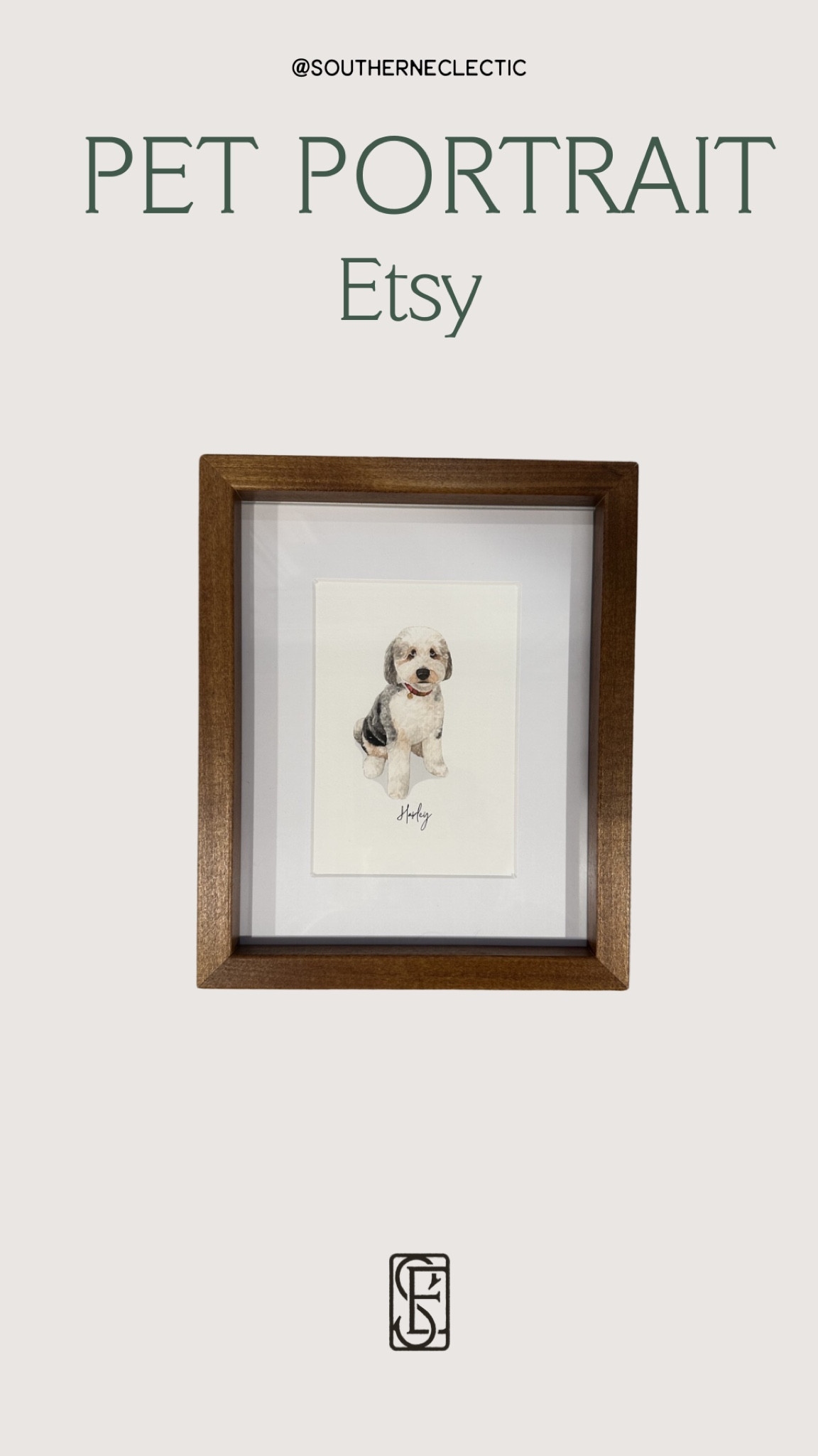 Custom watercolor pet portrait. Perfect addition to my daughters gallery wall. 🤍
I got the 8x10 in the walnut frame. 

Pet Portrait
Etsy Decor
Wall Decor
Kids Room
Dog Art


#LTKHome #LTKKids #LTKFindsUnder50