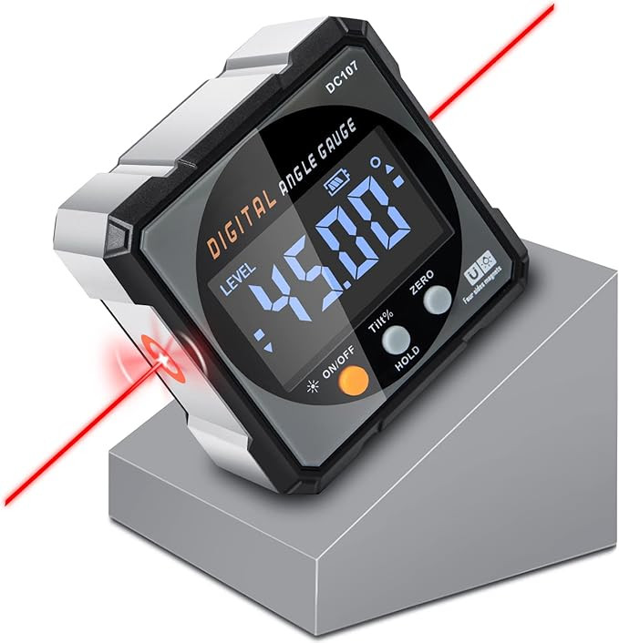 Digital Angle Finder with Electronic Laser - 4-side Strong Magnetic Angle Gauge, Cube Inclinomete... | Amazon (US)