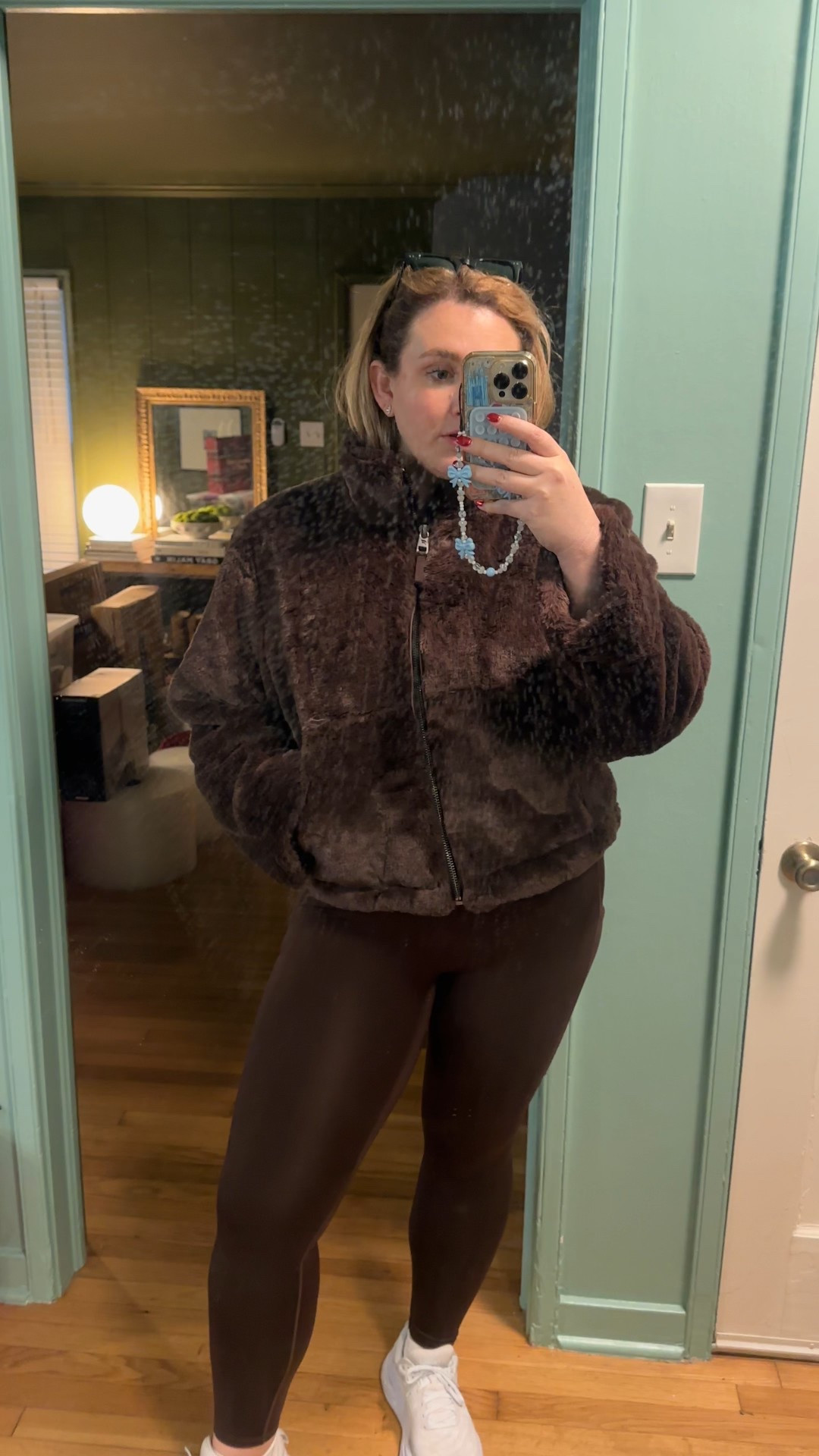 Obsessed with this coat from #fabletics and these leggings!! These leggings are from last year but I was wrong, they’re still available! 🤎 #athleisure #chocolatebrown 

#LTKActive #LTKMidsize #LTKdayinmylife