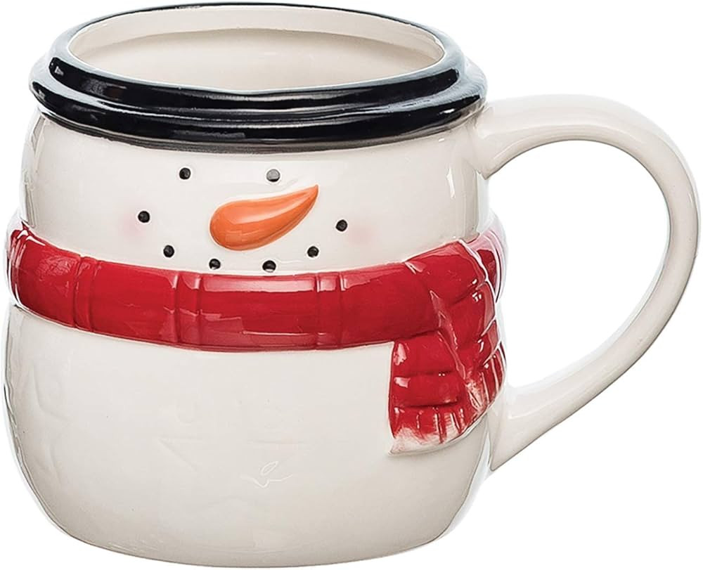C&F Home Taza linda del muñeco de nieve de la Navidad 16Oz para el té del café o el blanco del... | Amazon (US)