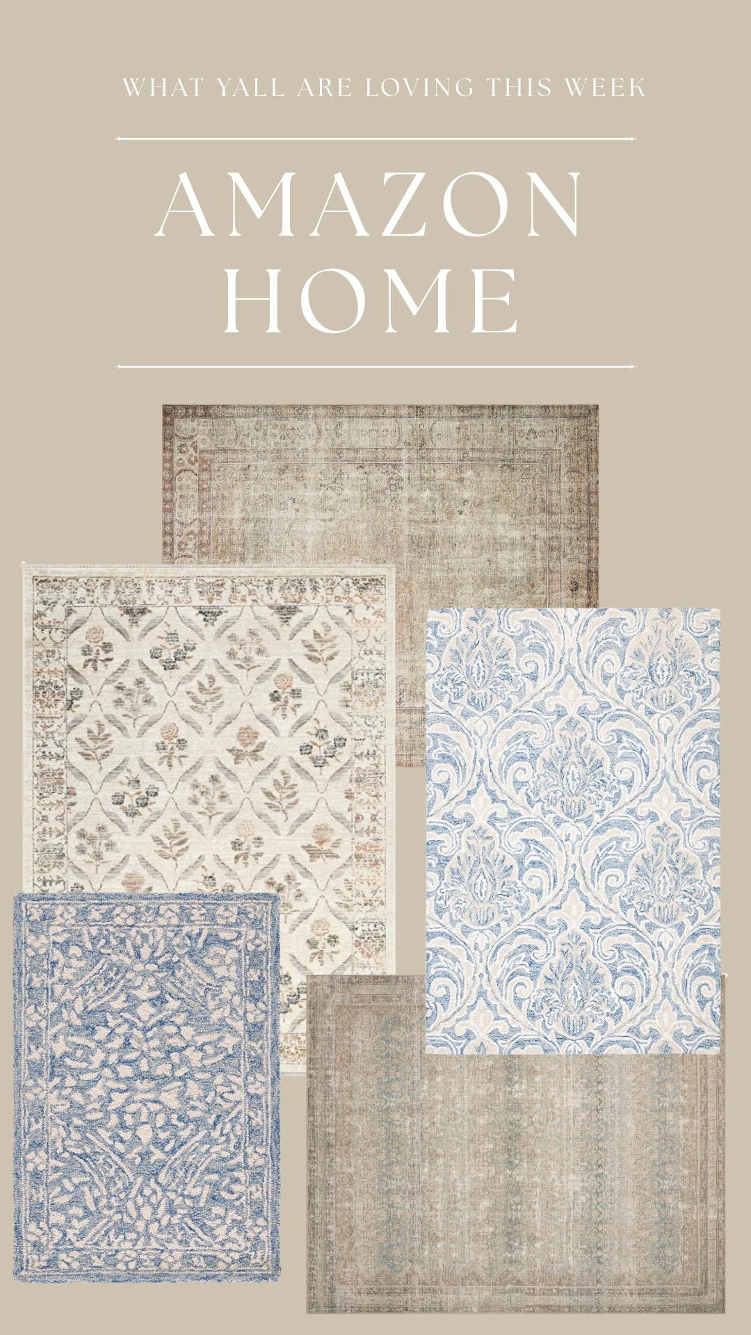 These gorgeous rugs are perfect for your home! Especially brightening your home up for summer! 

• 
• 
• 
rugs, home decor, living room, bedroom, entryway, area rug, home finds, home decor 

 #LTKSeasonal #LTKOver40 #LTKHome