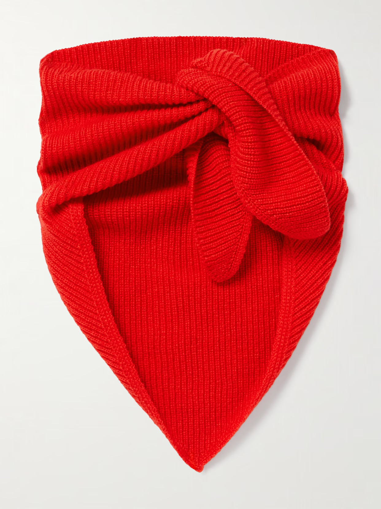 &Daughter - Fionn Ribbed Cashmere Scarf - Red | NET-A-PORTER (UK & EU)