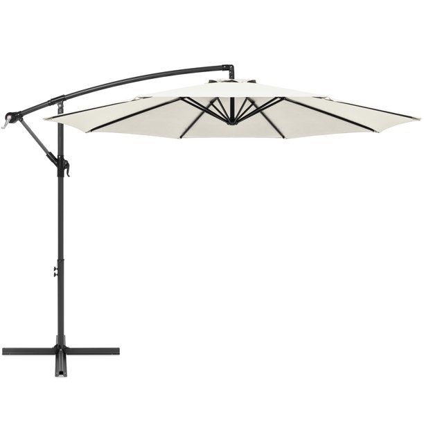 Best Choice Products 10ft Offset Hanging Outdoor Market Patio Umbrella w/ Easy Tilt Adjustment - ... | Walmart (US)