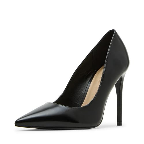 Steve Madden Women's Noir Pump, Black Leather, 7.5 | Amazon (US)
