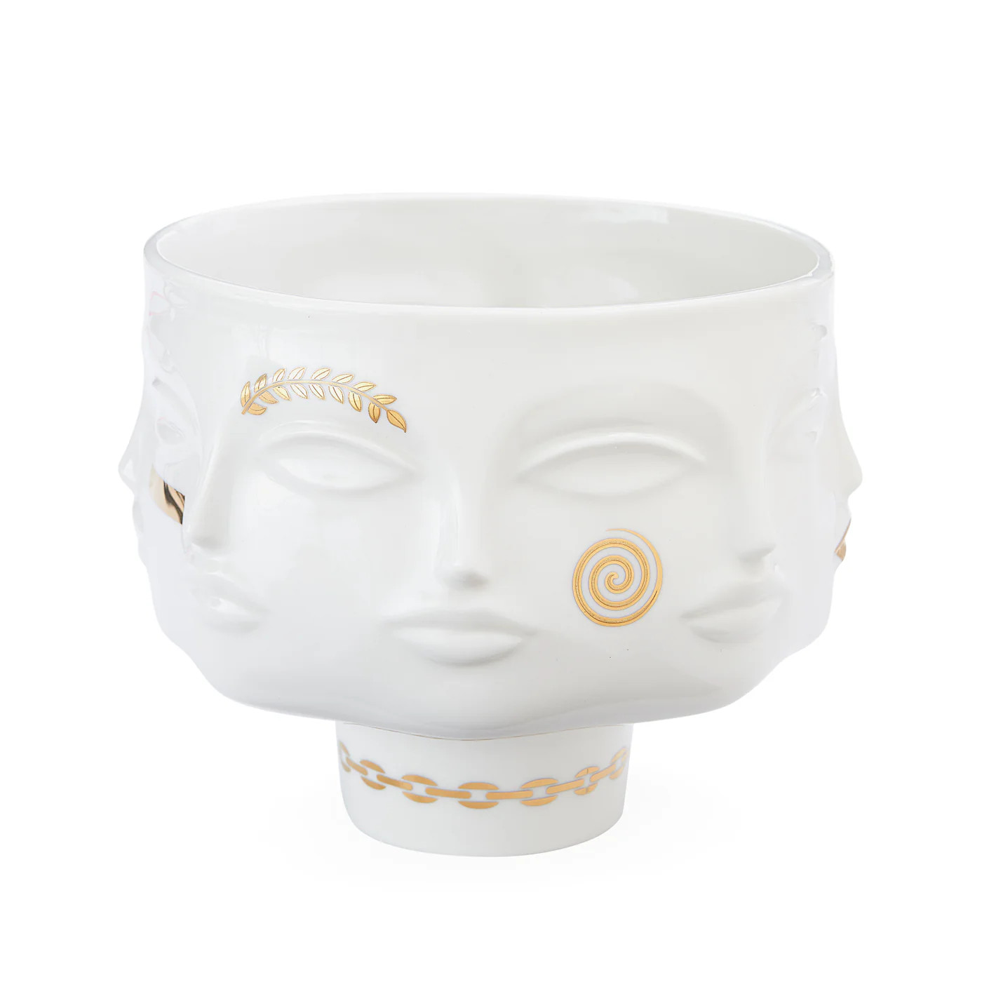 Gilded Dora Maar Bowl in Porcelain | Jonathan Adler | Jonathan Adler US