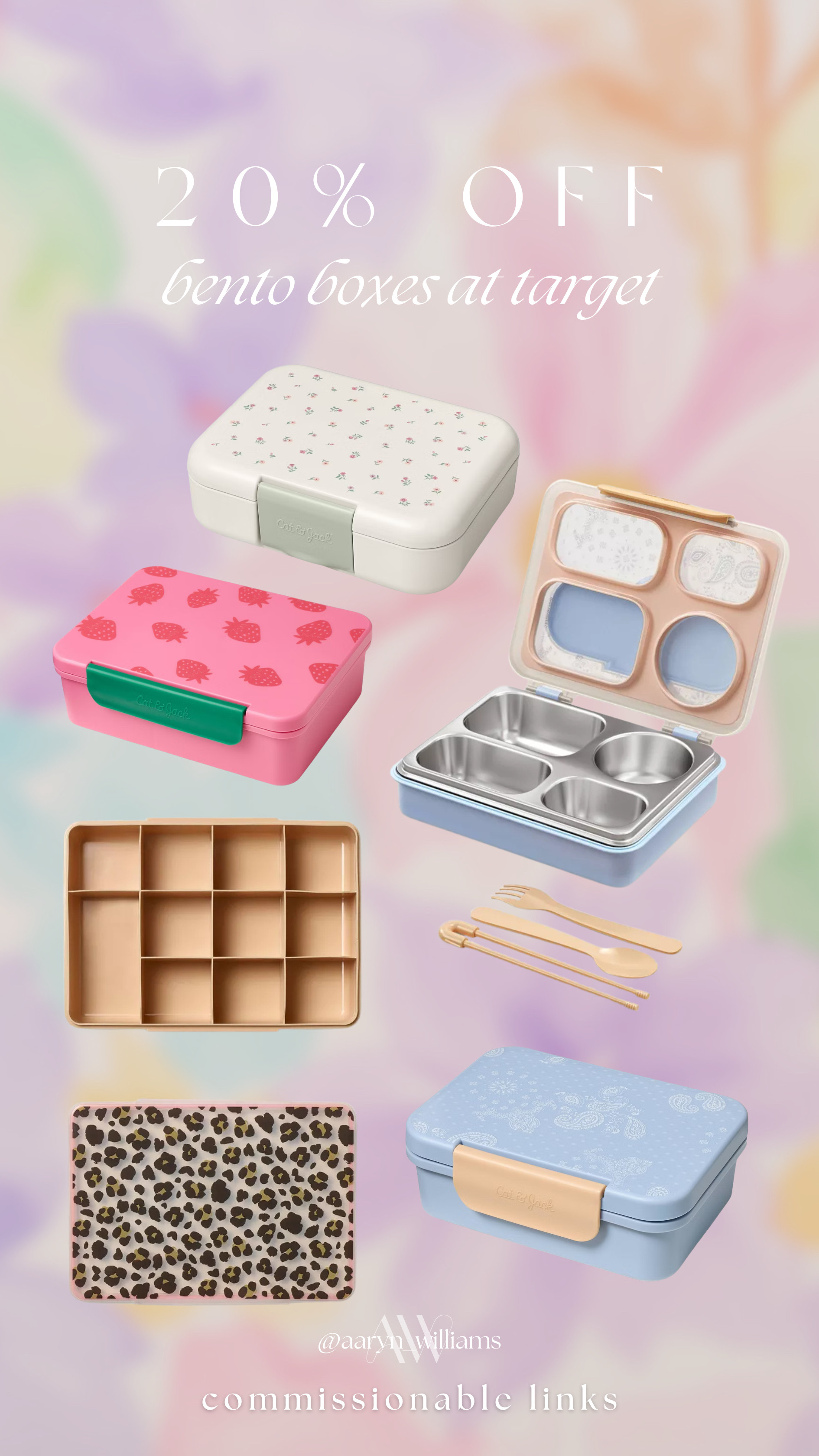 Back-to-school lunch packing season is here! 🎒 These bento boxes from Target are 20% off and make packing lunches so much easier. I rounded up some of the cutest prints and practical options, whether you're shopping for preschool or elementary school. Grab them while they're on sale!

#targetfinds #targetstyle #backtoschool #backtoschoolshopping #schoollunch #bentobox #lunchideasforkids #momlife #targetdeals #affiliate
 

 #LTKKids