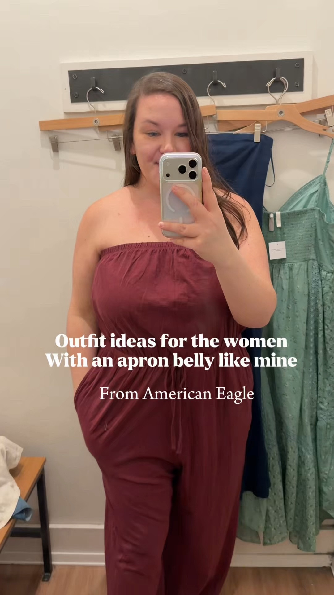 Give me bright pinks, jump suit and dress season already 😅☀️
Love these fit finds from @American Eagle I’m wearing an XL in all. Maroon jumpsuit and brown pants I would size down. It had a lot of room.
#midsizefinds #midsizefashion #midsectionstyle #midsectionappoved #momstyle 