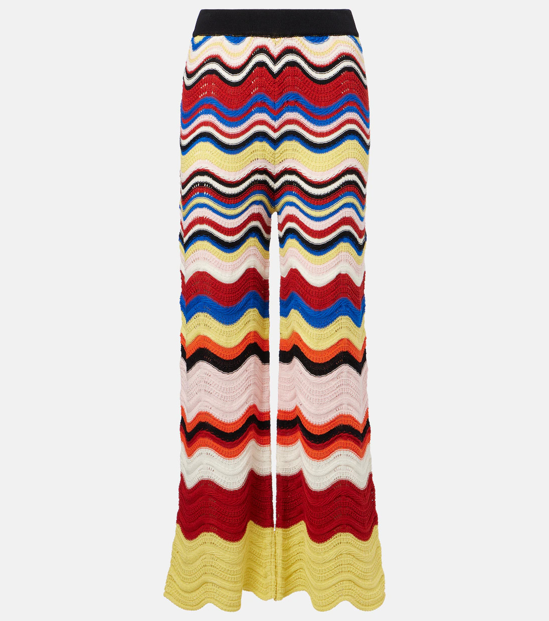 Chevron crochet cotton wide-leg pants | Mytheresa (US/CA)
