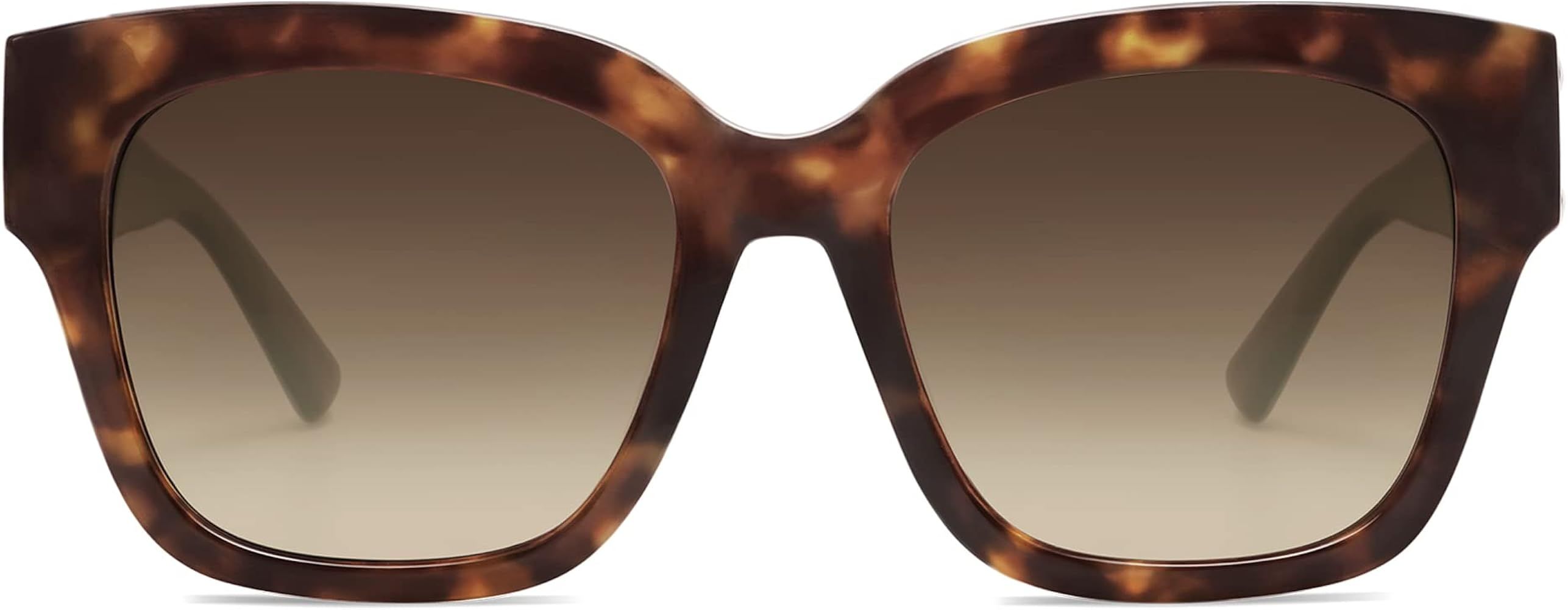 SOJOS Trendy Polarized Square Sunglasses Womens,Retro Women Sun Glasses with UV Protection SJ2217 | Amazon (US)