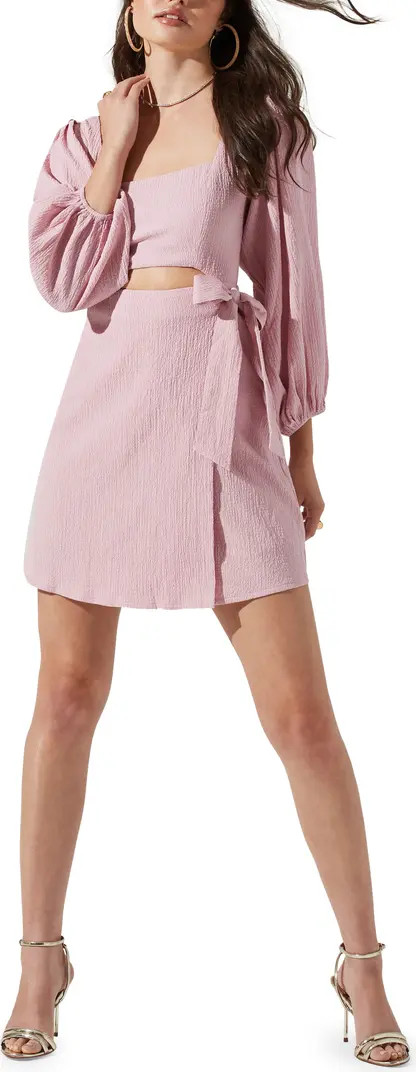 ASTR the Label Center Cutout Long Sleeve Dress | Nordstrom | Nordstrom