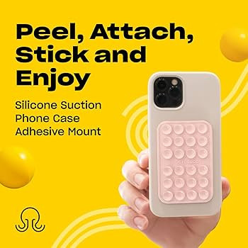 Silicone Suction Phone Case Adhesive Mount - Hands-Free, Strong Grip Holder for Selfies and Video... | Amazon (US)