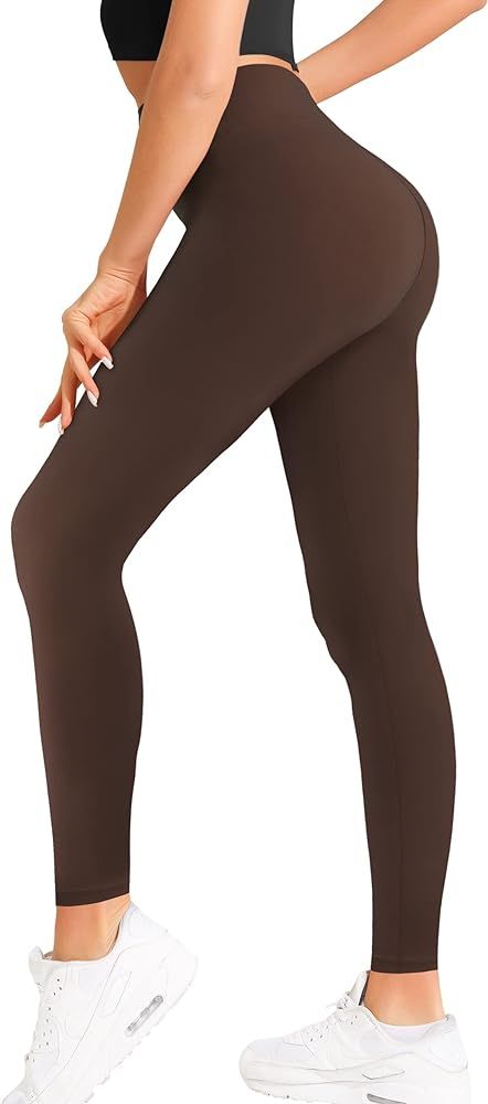 Natural Feelings High Waisted Leggings for Women Ultra Soft Stretch Opaque Slim Yoga Leggings One... | Amazon (US)