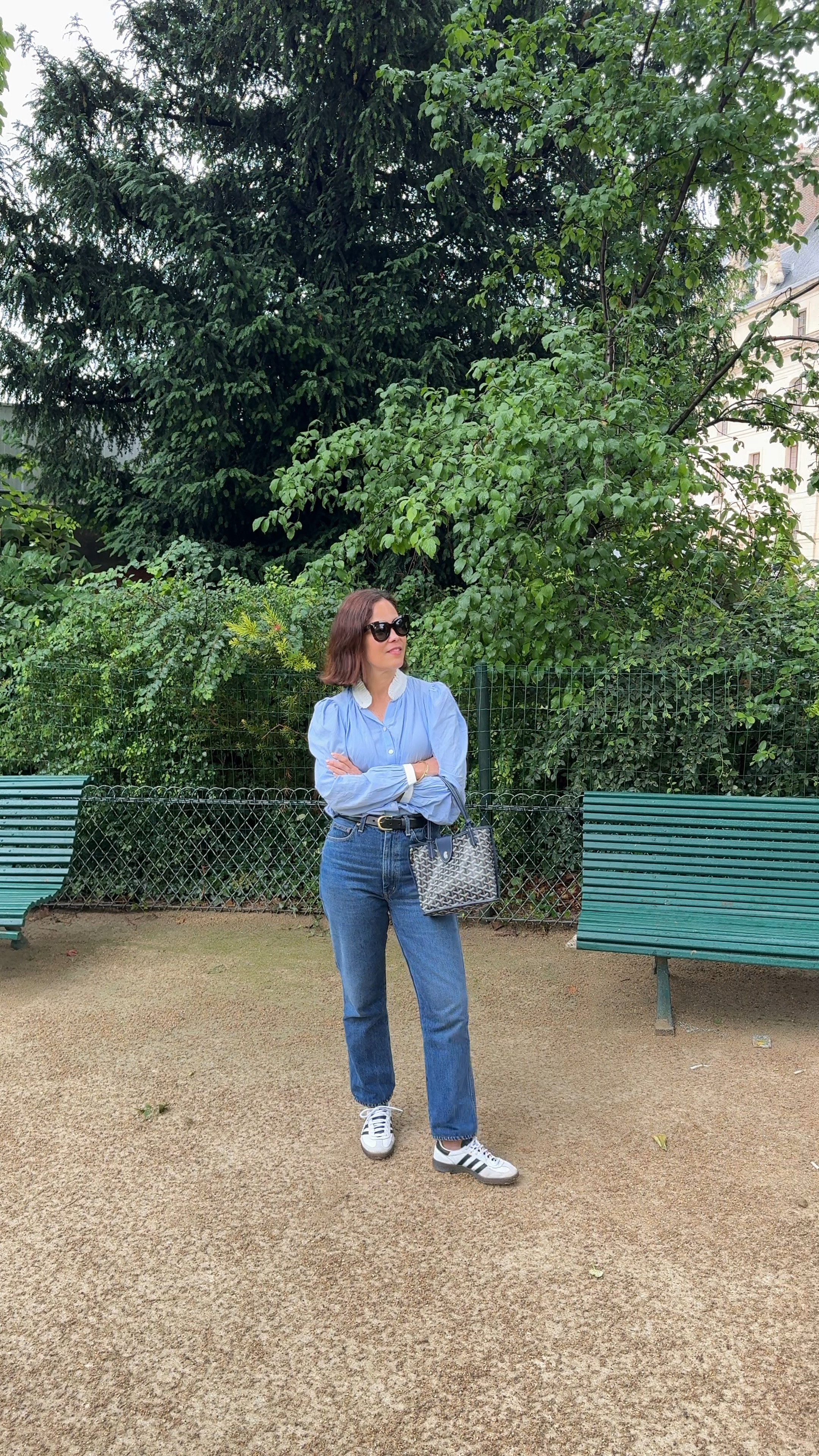 What I Wore In Paris
Tuckernuck Top/wearing small 
Agolde Straight Leg Denim/ true to size 
Adidas/ be sure to read Adidas sizing guide. I normally wear a 6.5 but wear size 5 in Adidas. 

#LTKStyleTip #LTKOver40 #LTKTravel