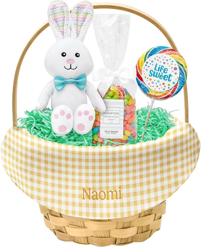 Let's Make Memories Personalized Easter Basket for Kids- For Boys - For Girls - Create Your Own -... | Amazon (US)