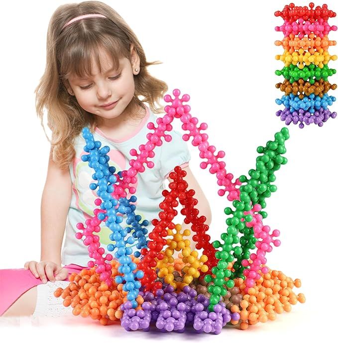 TOMYOU 200 Pieces Building Blocks Kids STEM Toys Educational Discs Sets Interlocking Solid Plasti... | Amazon (US)