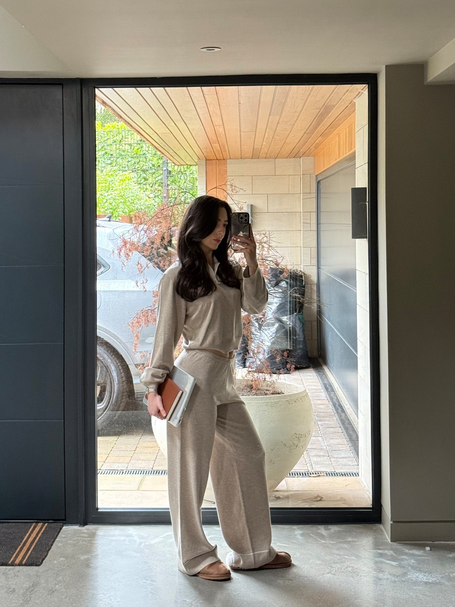 WFH outfit ☕️ set comes up true to size - I wear size UK 10! And the trousers are long enough for my tall girlies 🙏🏼 use LTKWELCOME10 for 10% off! Work from home outfit, matching set, spring outfits, neutral outfit 

#LTKSeasonal #LTKootd #LTKTall