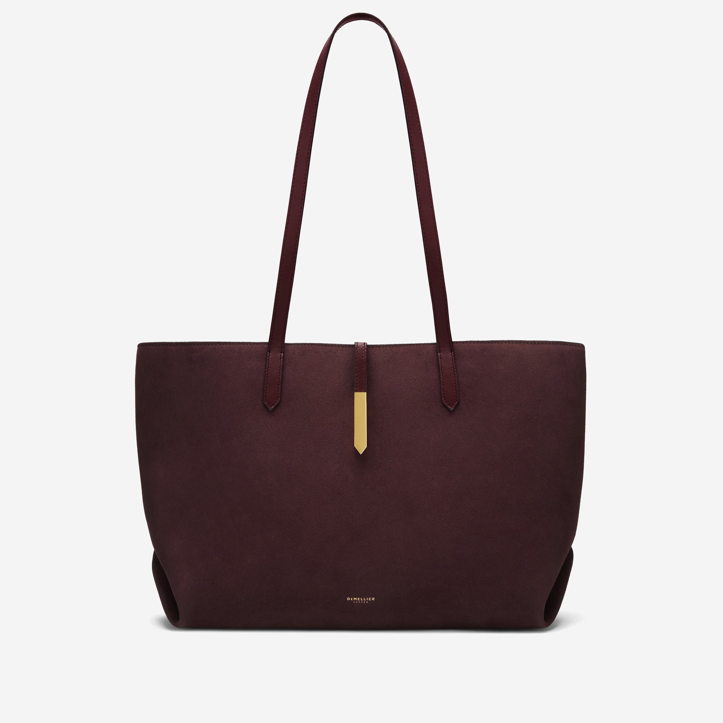 The Tokyo Tote | Burgundy Suede & Burgundy Smooth | DeMellier | DeMellier