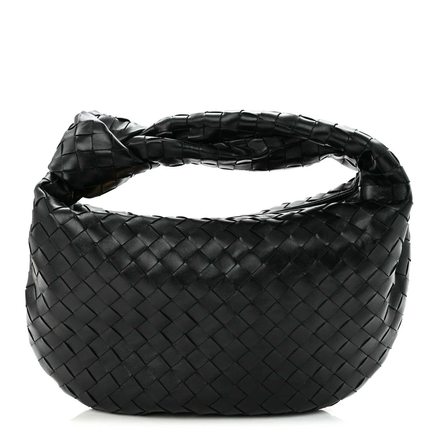 Bottega Veneta Nappa Intrecciato Teen Jodie Hobo Black 1881024 | FASHIONPHILE (US)