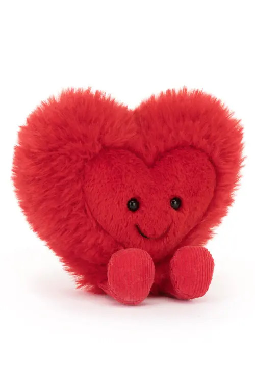 Jellycat Little Amusable Beatie Heart Plush Toy in Red at Nordstrom | Nordstrom