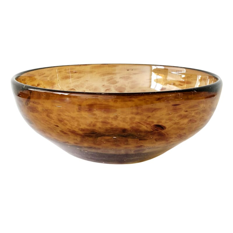 Glass Tortoise Shell Decorative Bowl, 8" | At Home