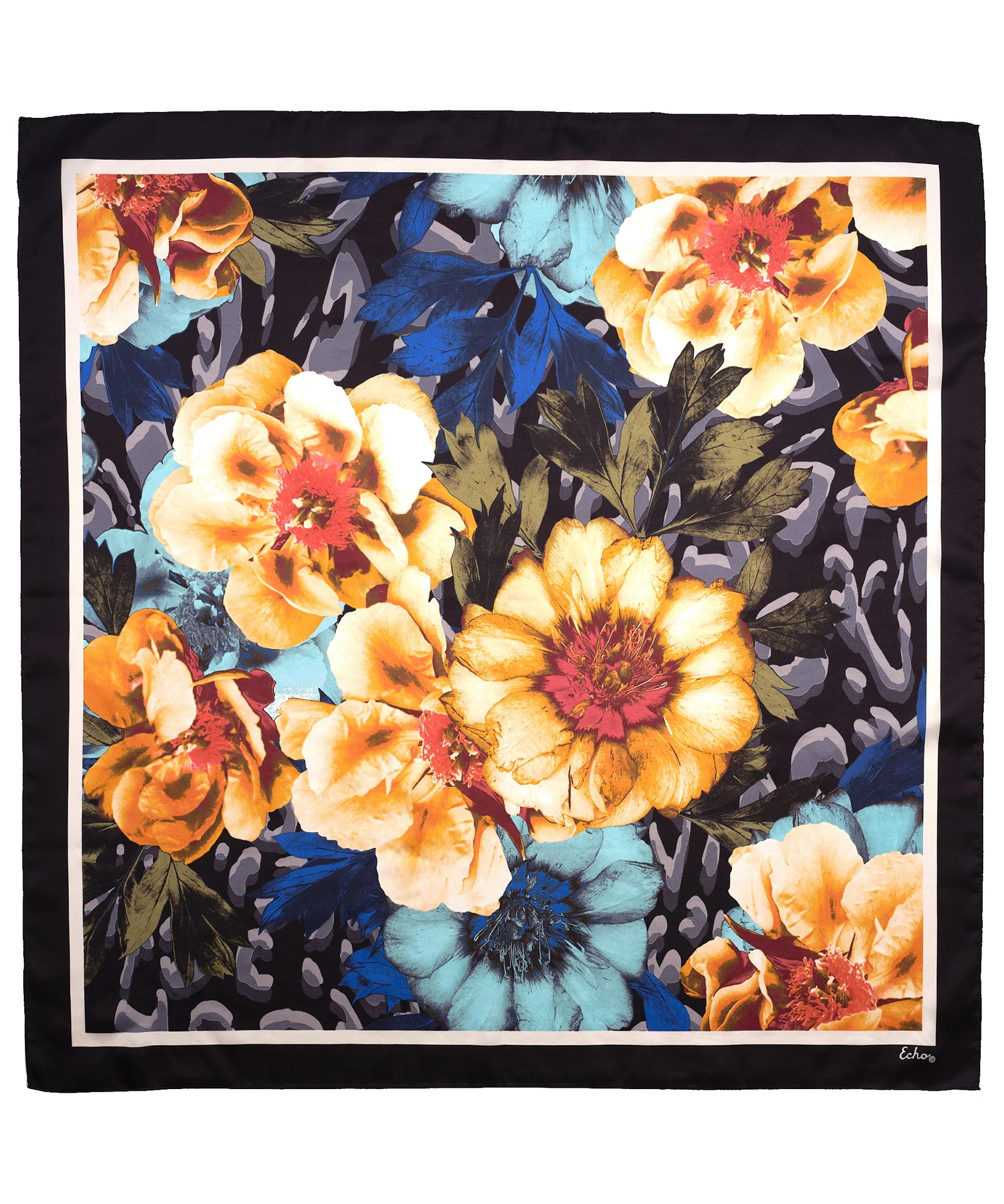 Wild Rose 35" Silk Square | Echo New York