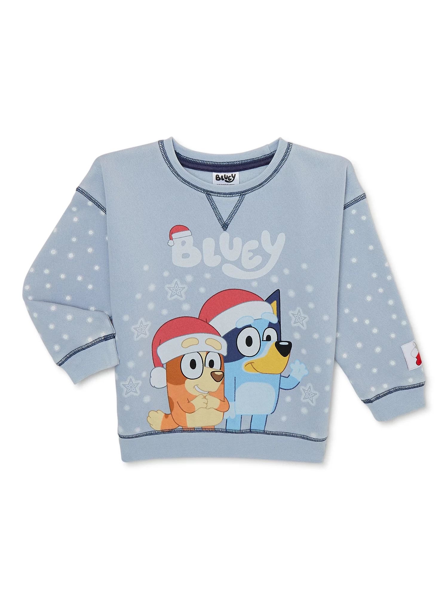 Bluey Toddler Boys Holiday Crewneck Sweatshirt, Sizes 2T- 5T - Walmart.com | Walmart (US)