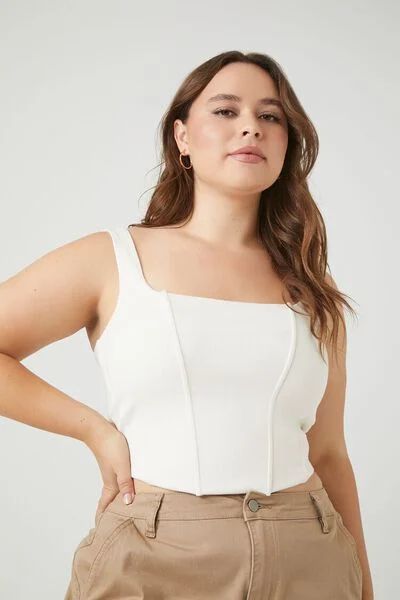 Plus Size Corset Crop Top | Forever 21 (US)