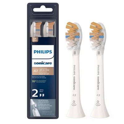Philips Sonicare A3 Premium All-In-One Replacement Electric Toothbrush Head - HX9092/65 - White - 2pk | Target