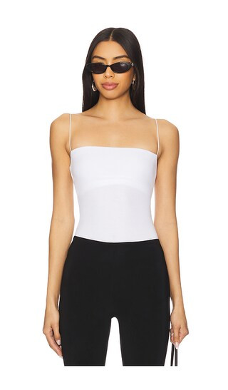 Essential Strappy Tank in White | Revolve Clothing (Global)