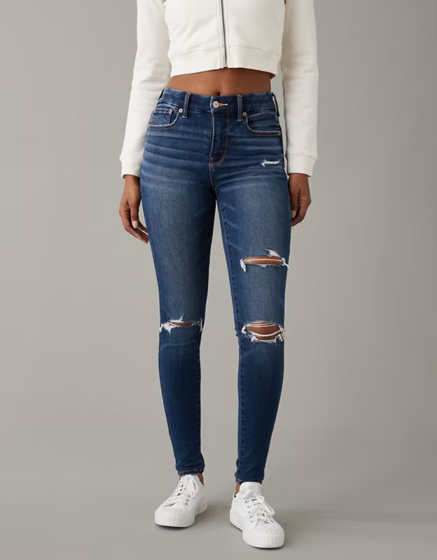 AE Lu(x)e Ripped High-Waisted Jegging | American Eagle Outfitters (US & CA)