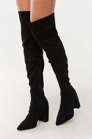 Faux Suede Over-the-Knee Boots | Forever 21 (US)