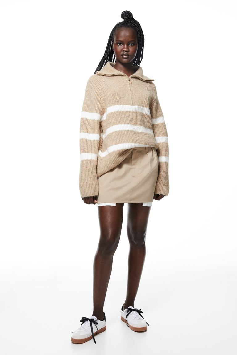 Oversized Half-zip Sweater | H&M (US)