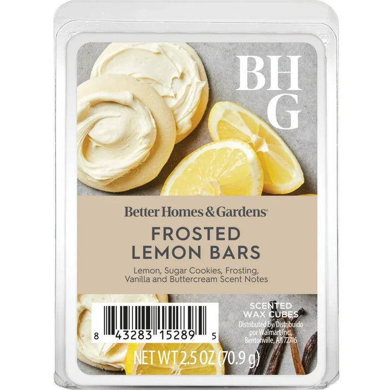 Better Homes & Gardens Frosted Lemon Bars Scented Wax Melts, 2.5 oz | Walmart (US)