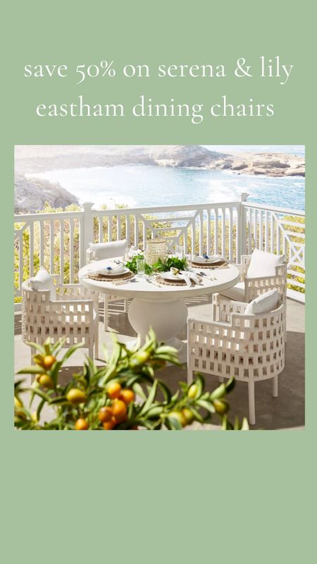 #serenaandlily #tentsale #easthamchair #dining #outdoor #patio #coastal #lake #beach #highend #tentsale #whitechair 

#LTKHome #LTKSeasonal #LTKSummerSales