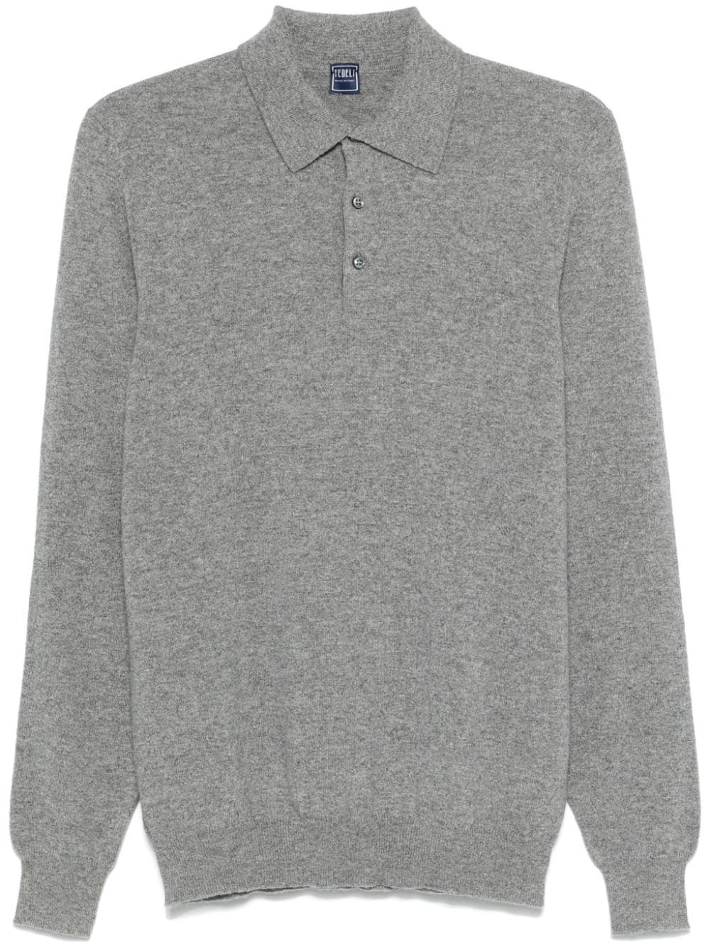 Fedeli cashmere polo shirt - Grey | Farfetch Global