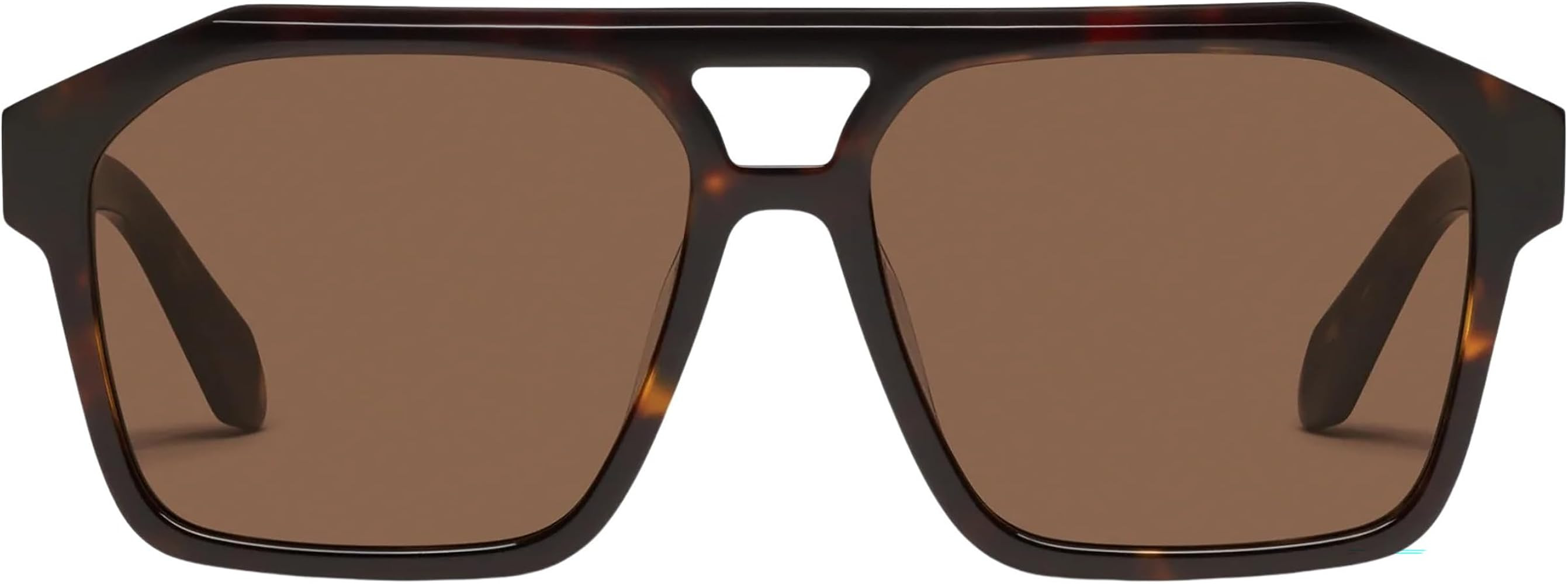 Quay - Men's Sunglasses, Polarized Square Lenses with UV Protection (Soundcheck, Dark Tortoise Br... | Amazon (US)
