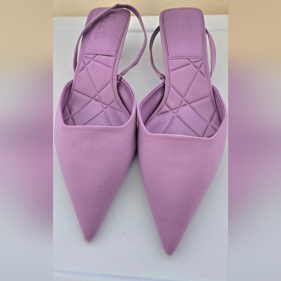 Zara Lilac Pointed Heels (NWOT) | Poshmark