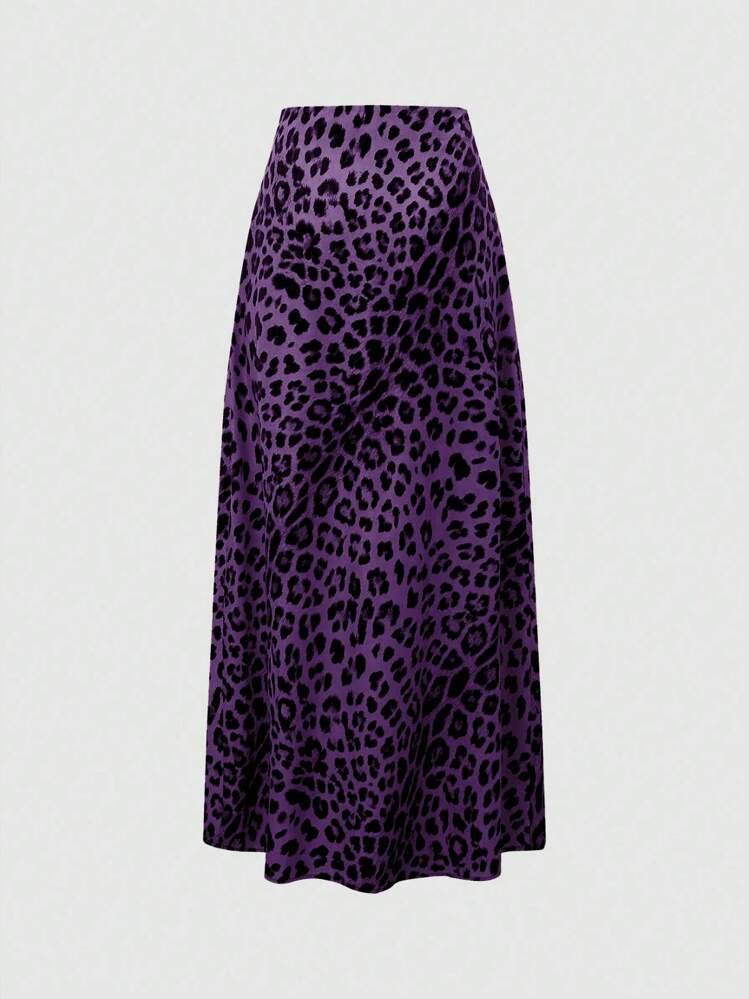 Chiquease 1pc Women Leopard Print Skirt, Random Print Maxi Women Outfit | SHEIN