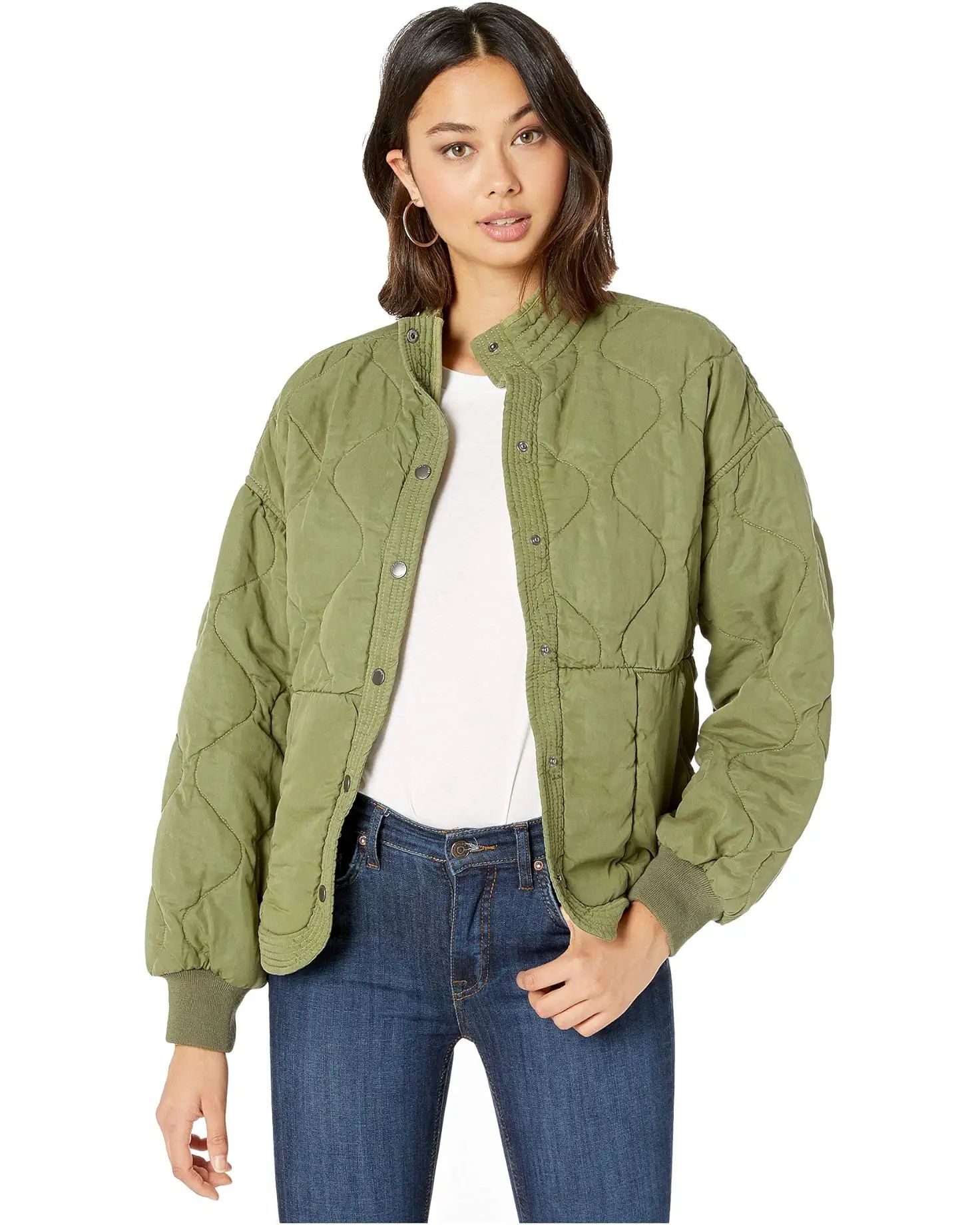 Drop Shoulder Quilted Jacket | Zappos
