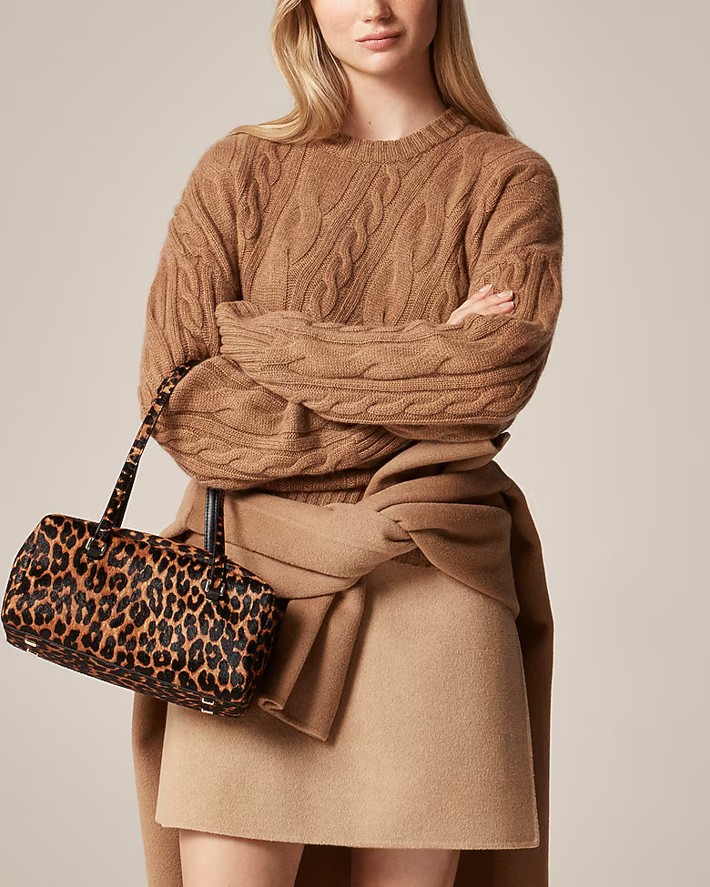 Delphine shoulder bag in calf hair | J. Crew US