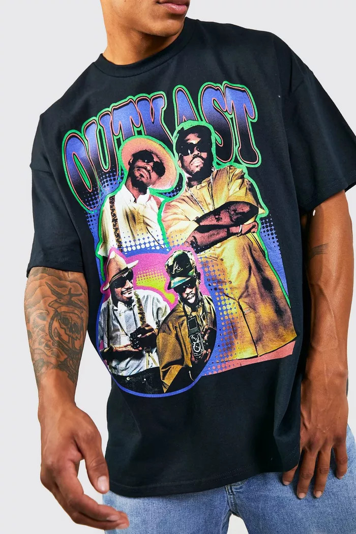 Oversized Vintage Outkast License T-shirt | boohoo (US & Canada)