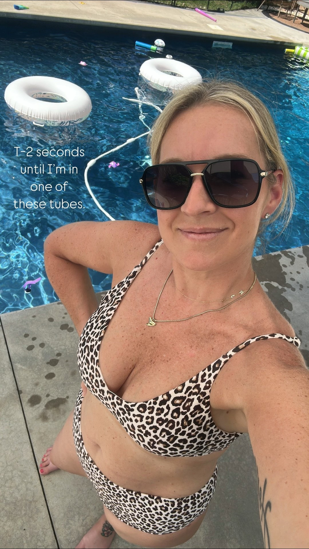 T-2 seconds until I’m in one of these tubes. Large swimsuit and it’s fabulous!! I’ve got the Alexa playing and we’ve got our new fun pool toys  

#LTKSeasonal #LTKSwim #LTKMidsize