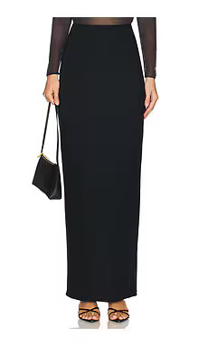 Commando Butter Luxe Maxi Column Skirt in Black from Revolve.com | Revolve Clothing (Global)